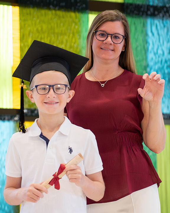 Kooper Pope with Mother