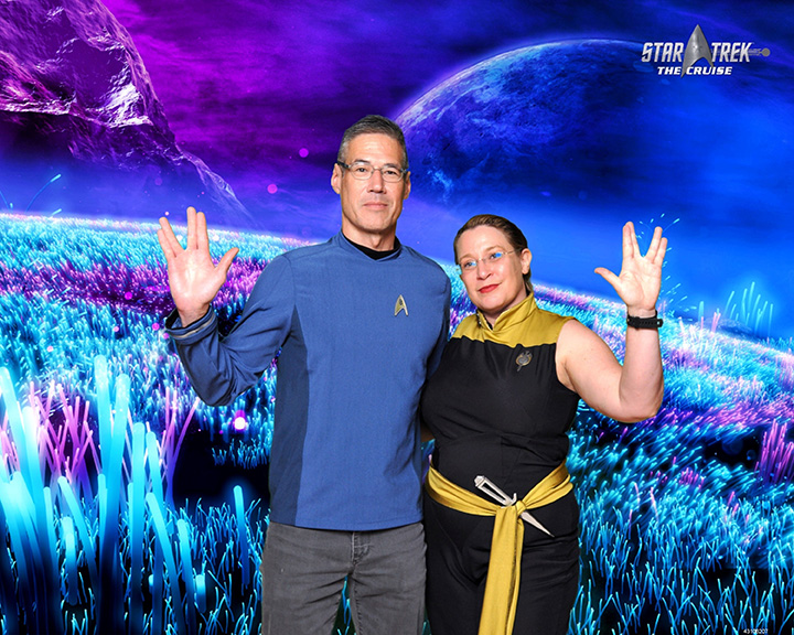 Amy Lewis and Friend in Star Trek Cosplay